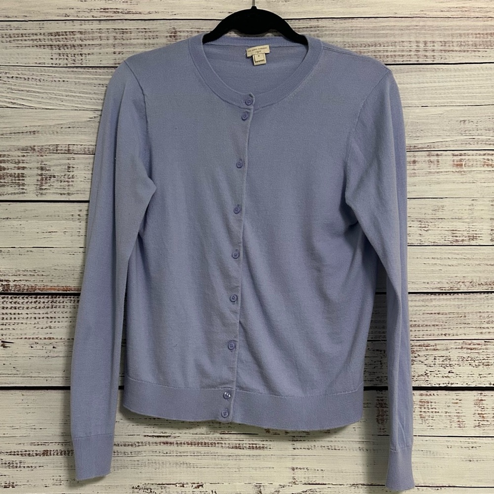 J.Crew Caryn Cardigan – Periwinkle Blue Lightweight Cotton, Women’s Medium